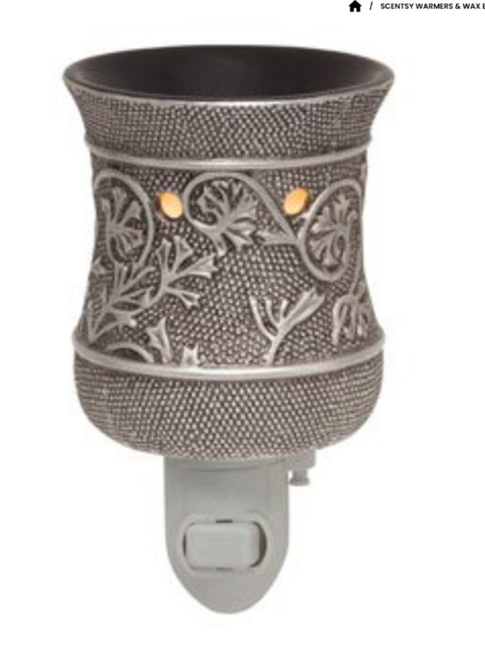 Scentsy Silvervine Plug-In Warmer New in Box
